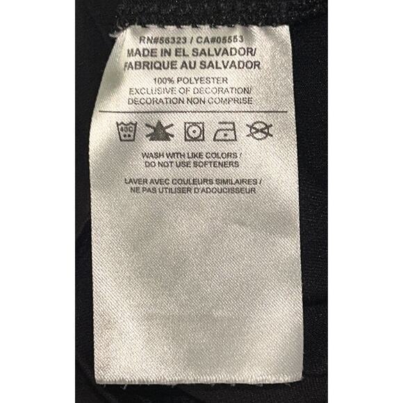 The Nike Tee Dri-FIT Swoosh Logo Black Athletic T-Shirt Big Kids' Boys Small - Picture 6 of 7